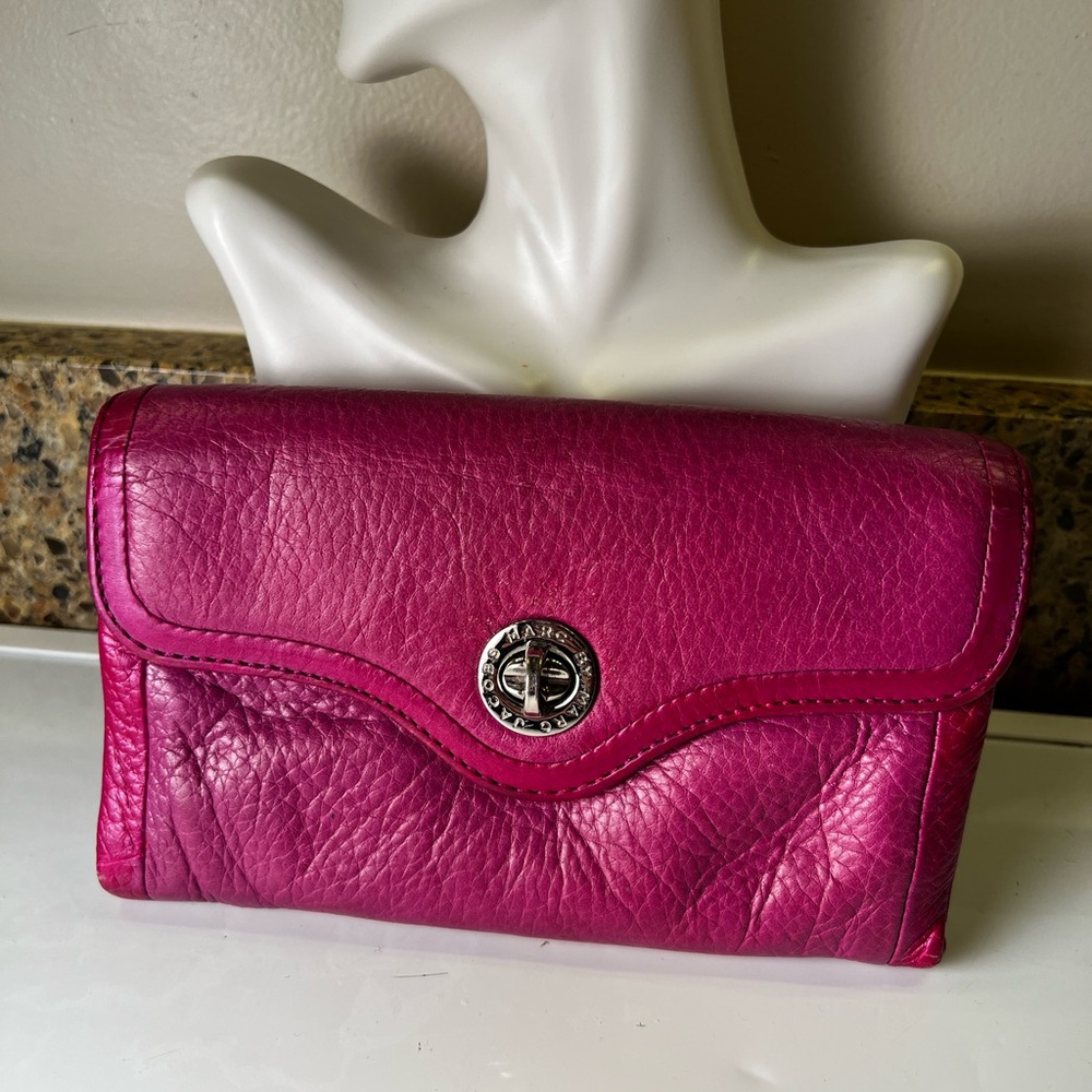 Marc By Marc Jacobs Pink Leather Clutch Wristlet